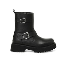 Butigo 24k-661 4pr Siyah Kadın Biker Bot 000000000101925003 Siyah