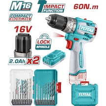 Total TOSLI241199E 16V Avantaj Set Darbeli Matkap + Uç Seti