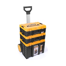 Master Case Tekerlekli 3 Lü Set Büyük Tekerlekli Teknisyen Takım Çantası S-s-l