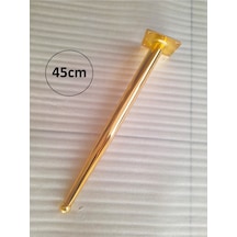 1 Adet-45cm Metal Konik Ayak-sehpa Ayağı-gold Renk Kaplama