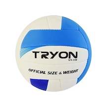 Tryon Vt-110 Mavi Beyaz Voleybol Topu Beyaz