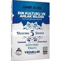 2025 Öabt Din Kültürü Ve Ahlak Bilgisi Tamamı Çözümlü Deneme 5...