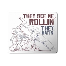 Jiu Jitsu Rollin Mouse Pad Mousepad
