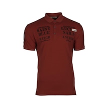 AR-MA Arma Erkek Polo Yaka Pike %100 Pamuk Yazı Baskılı Regular Fit Tişört Y9tyo7956 Pembe-p4 Pembe