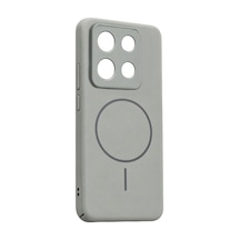 Xiaomi Redmi Note 13 Pro 4g Mika Pc Magsafe Kapak - Gri Çok Renkli