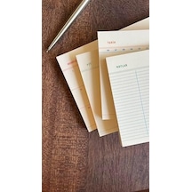 4'lü Masaüstü Tarihsiz Planlayıcı Set Hedefler, Haftalık Planlayıcı, Noktalı Ve Çizgili Notepad