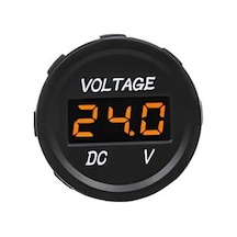 Speeduf Dc7v-30v Led Panel Mini Dijital Voltmetre - Turuncu