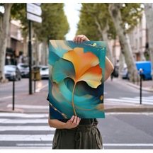 Çerçevesiz Poster Ginkgo Biloba Tek Yapraklı