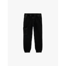 Koton Pamuklu Kargo Cepli Jogger Jean Pantolon Siyah 6skb40009td Siyah