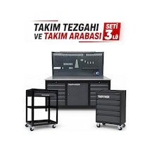 Takpower Takım Tezgahı Ve Takım Arabası Premium Atölye Seti Antrasit