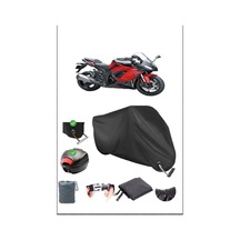 Siyah Kawasakı Nınja 1000 Sx Arka Çanta Kilit Uyumlu Su Geçirmez Branda Motosiklet