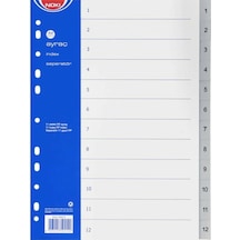 Noki Seperatör 1-12 Rakamlı Plastik A4