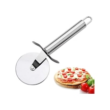 Ayrex Paslanmaz Çelik Pizza Ruleti, Hamur Kesici, Profesyonel Mutfak Aleti 20 Cm Pizza Kesici Tekerlek Yapışmaz Bıç Diğer