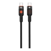 Nettech Nt-dc32 60w Plastik 100 Cm Type-c To Type-c Şarj Ve Data Kablosu Siyah
