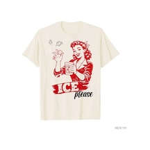 Tarzsokak Komik No Ice Lütfen Meme T-shirt Erkekler Kadınlar Için % 100% Pamuklu T Shirt Kısa Kollu Üst Bej
