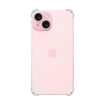 Apple İphone 15 Plus Kapak Kamera Korumalı Airbag Antishock Köşe Korumalı Şeffaf Silikon Kılıf