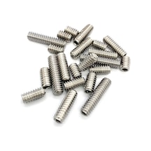 Setskur Civata M6x6 Mm 20 Adet Vidalı Pim Paslanmaz Çelik İnox 916 A2 Kalite Konik Uçlu İçten Altıgen Vida 6 X 6 X 6 Milimetre