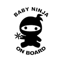 Arabada Bebek Var Ninja Sticker 10 X 13 Cm