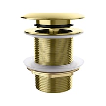 Valtemo Brass Pop-up Brushed Gold Sifon Başlığı Altın