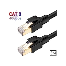 Speeduf Cat8 3m 40gbps S/ftp 2000mhz Yüksek Hızlı İnternet Kablosu