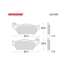 Yamaha X-max 250 2006 Brakıng 926sm1 Yarı Metalik Ön Fren Balatası