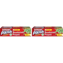 Piknik Buzdolabı Poşeti Orta 20'li 2li Paket