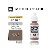 17 Ml. 144 German Cam. Pale Brown-matt Model Color Serisi Maket Boyası, Vallejo 70825 Standart