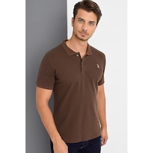 T8561 Dewberry Erkek Tshırt-kahve Kahve