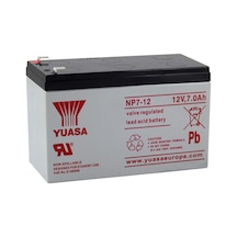 Yuasa Np7-12 - 12V 7 Ah F1 İnce Bakımsız Kuru Akü