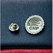 Chp Rozet Siyah 925 Ayar Gümüş