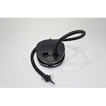 Outdoor Şişme Kamp Yatağı Ayak Pompası Siyah