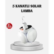 Lexroo Güneş Enerjili Ve Usb Şarjlı Led Kamp Lambası 5 Farklı I