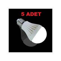 7w Enerji Tasarruflu Led Ampul 5 Adet Karışık