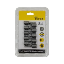 Mıknatıslı Somun Adaptörü Lokma Başlığı 8mm X 45mm 10'lu