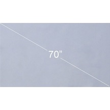 Ankatek 70 İnç Katlanabilir Hd 16:9 Çerçevesiz Projeksiyon Perdesi - Duvara Monte, Ev Sineması & Ofis Jzr-gy Optik Kuvvetli