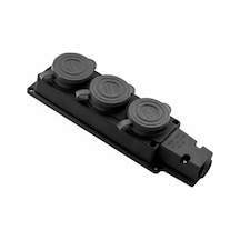 Hv4123 1 16a Monofaze Topraklı 3 Lü Grup Priz Earthed Group Socket 3 Gang 0
