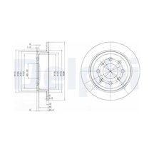 Honda Civic 4 Arka Fren Diski 1990-1992 Delphı Bg2538 2adettir