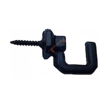 Vidalı Kanca, Askı Büyük - 15x23mm, Siyah - 1 Adet Renkli