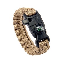 Paracord Bileklik-pusula-ateş Başlatıcı-düdük-çöl Rengi-2021 Bej
