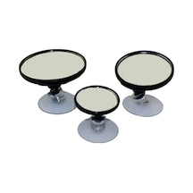 Yuvarlak Araba Iç Dikiz Aynası Vantuzlu - 3'lü Set Çapları 5-7-9 Cm Tüm Araçlara Uygundur