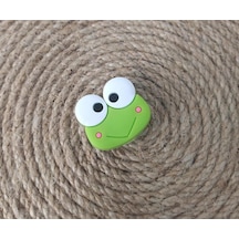 Terlik Süsü Silikon Terlik Sandalet Tokası Kurbağa Aksesuar