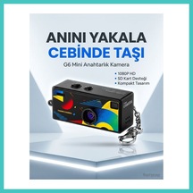 Ny Joy G6 Thumb Camera Mini Anahtarlık Kamera 1080p Hd Video Kayıtlı Retro Tasarım Taşınabilir Mini Dijital Kamera Nyjoybz
