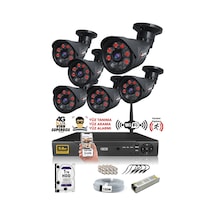 IDS DS-2015HD-SET6-1TB-BLACK 6 Kameralı 1080P Full HD 5 MP Sony Lensli Kamera Seti - 2015