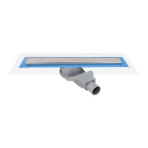 Line 2 Plain Izgara Yalıtımlı Komple Krom Duş Kanalı 60 Cm Tesisatsepeti