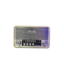 Nns NS-6675 USB - TF Kart - FM Retro Fenerli Bluetooth Hoparlör Portatif Radyo
