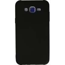 Samsung Galaxy Uyumlu , J7 Kılıf Nano İçi Kadife Silikon - Siyah