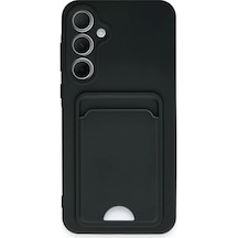Newface Samsung Galaxy A35 5g Kılıf Kelvin Kartvizitli Silikon - Siyah