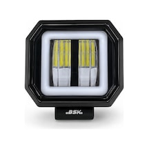 Bsk 10-43 10-36v2 Led 20w Sarı Neonlu Off Road İş Makinası Traktör Tekne Çalışma Lambası