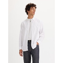 Levi's Levis Logo İşlemeli Erkek Rahat Gömlek Authentıcbuttondownbrıghtwhıte A7210-0000-12455 Beyaz
