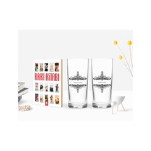 Kişiye Özel Renkli Baskılı İsimli İkili Rakı Bardağı Ve Rakı Cep Kitabı Hediye Seti-112